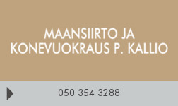 MAANSIIRTO JA KONEVUOKRAUS P. KALLIO logo